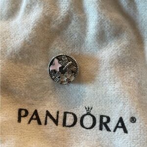 Pandora Springtime Sterling Silver Butterfly and Dragonfly Charm